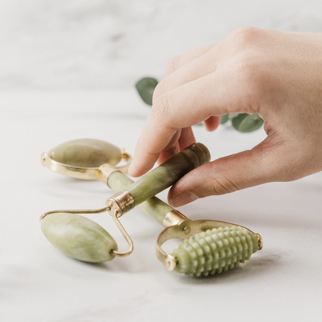 Jade rollers and Gua Sha to give glow to your skin.