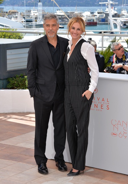 Julia Roberts and George Clooney at Cannes Festival