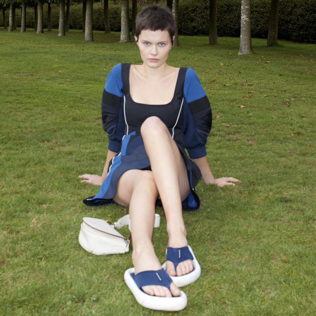 Elevated flip-flops are one of the shoe trends for summer.