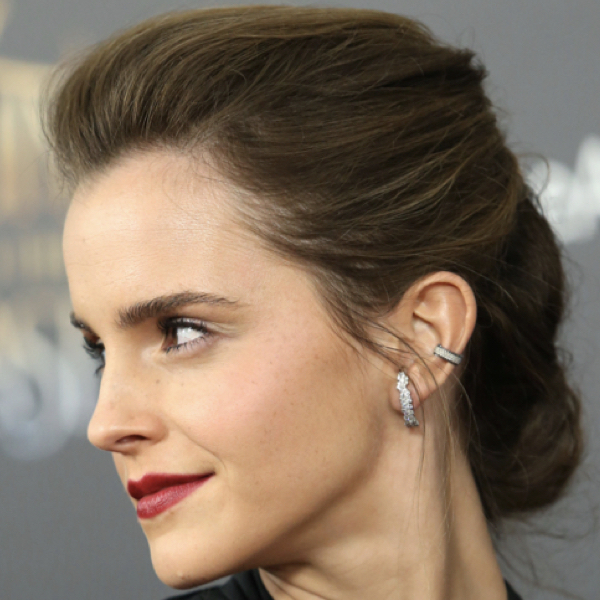 Emma Watson wearing ear cuffs, the earrings that changed jewellery.