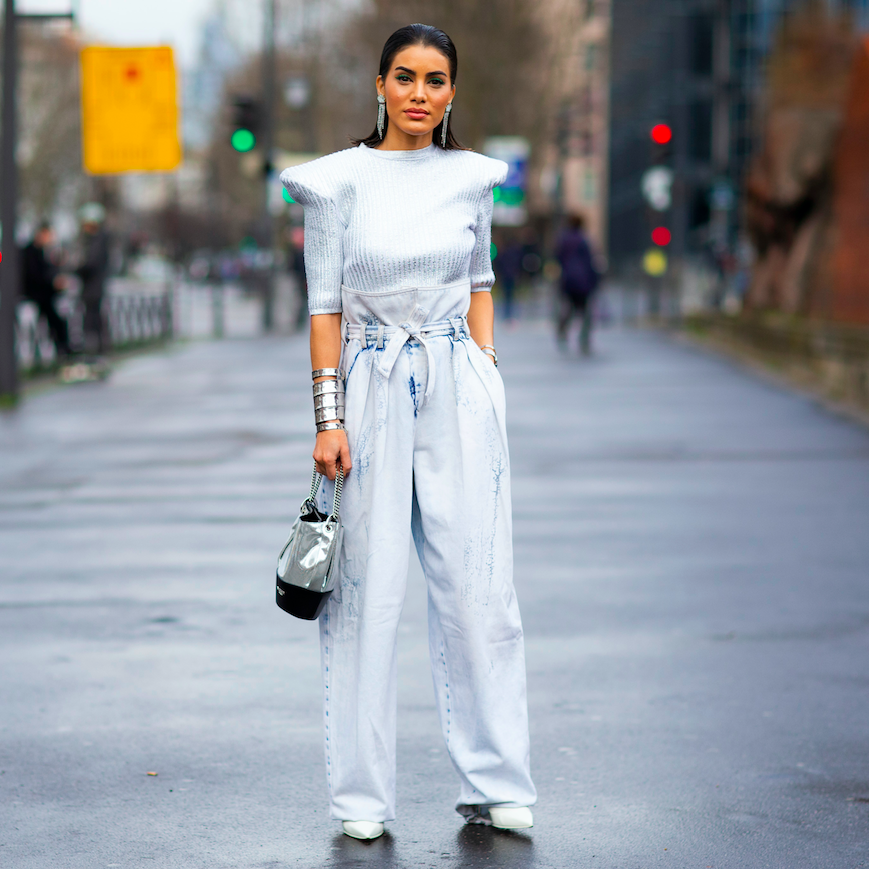 How to wear paper bag waist pants The '80s trend is back.