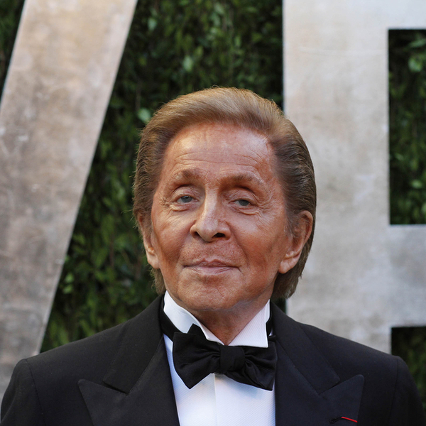 Valentino wearing a black tie jacket for his birthday party