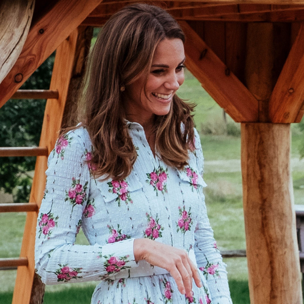 The Duchess of Cambridge at Back to Nature play garden at RHS Wisley