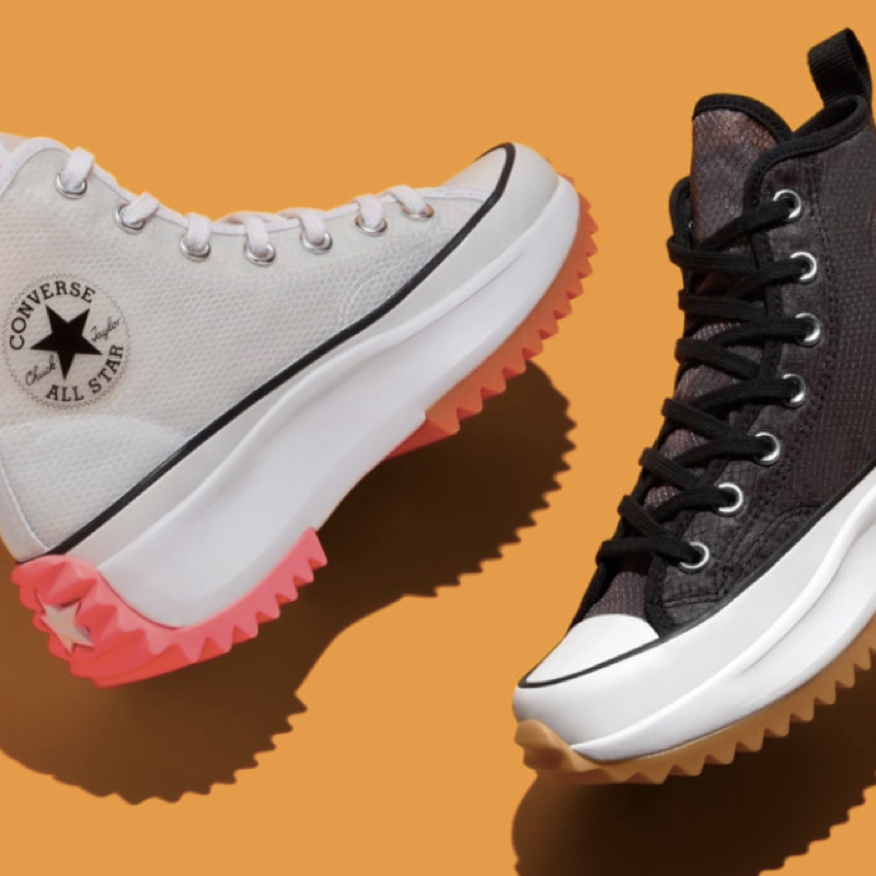 Platform sneakers designed by JW Anderson for Converse.