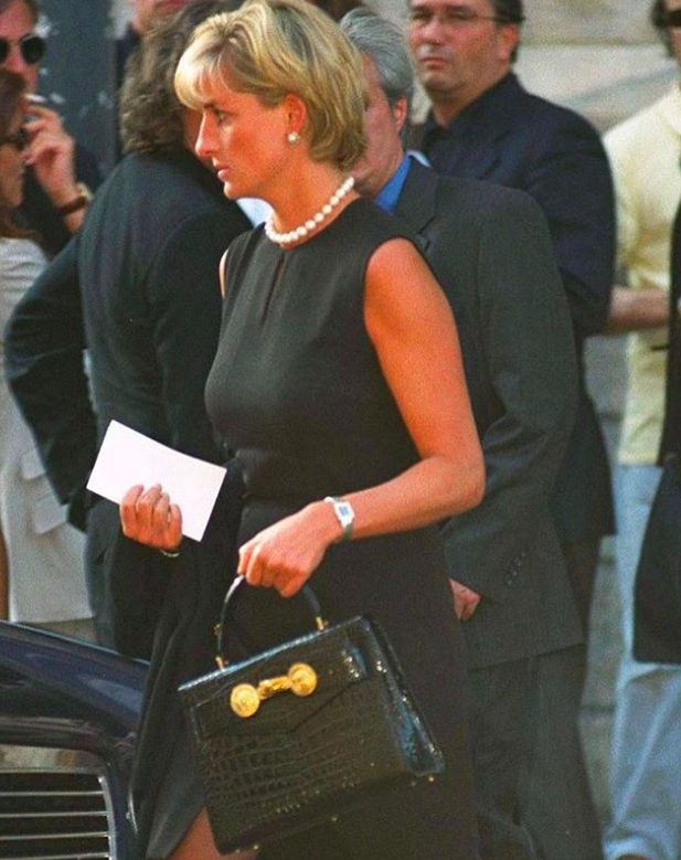 Princess Diana best 90s looks include a LBD with pearl choker