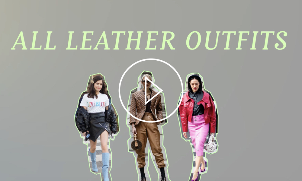 All leather outfits a trend that you can easily copy Fall/Winter.