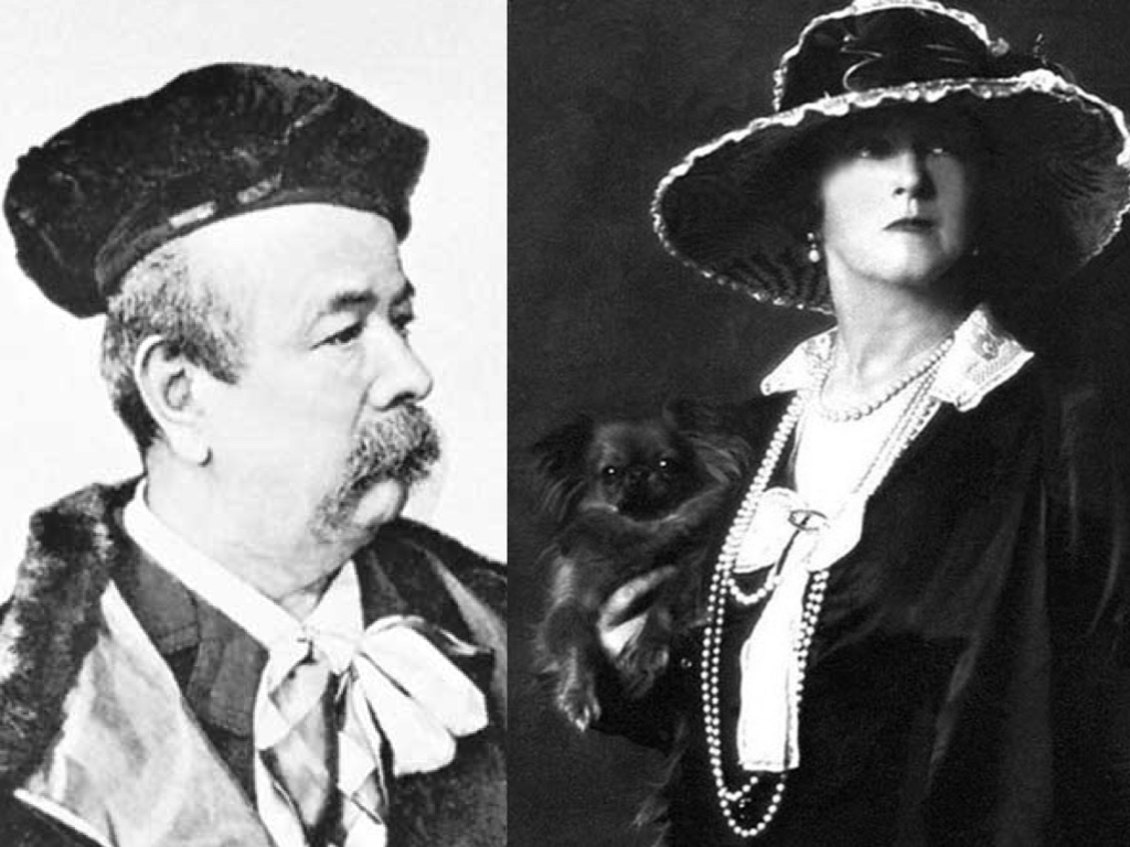 Charles Frederick Worth and Lady Duff Gordon, the creators of the first fashion week