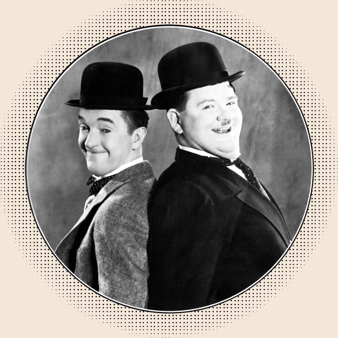 Laurel and Hardy, before words like fat shame and healthy body.
