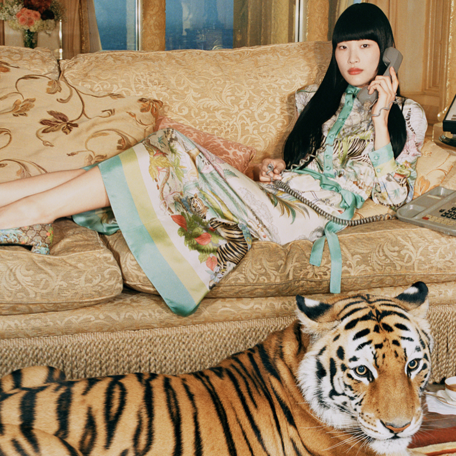 Detail of Gucci Year of the Tiger campaign