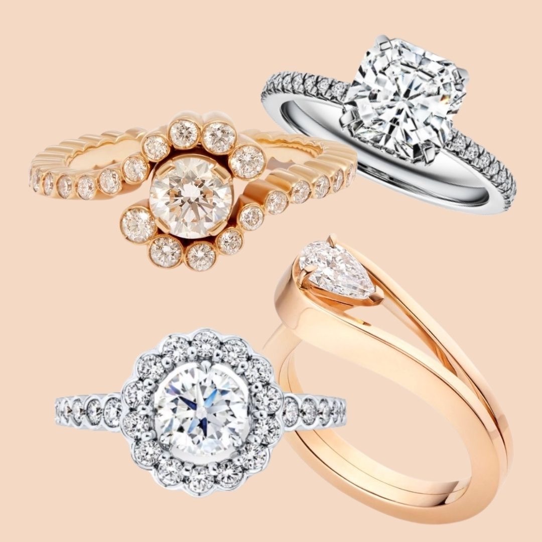 Diamond rings from four jewellery brands where to buy the best engagement rings.
