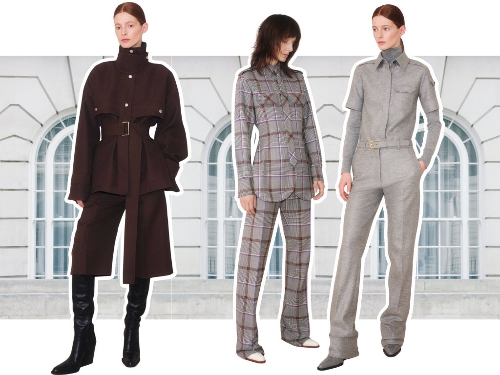 Matching sets from Victoria Beckham Pre-Fall 22 collection.