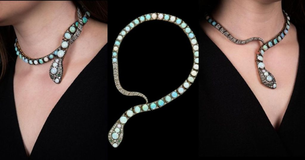 opal necklace worn by sarah jessica parker in auction at Dreweatts