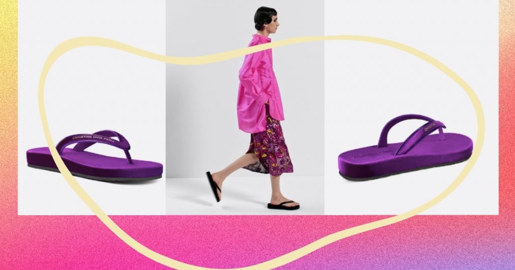 Dior flip-flop as one of the Key Pieces for High Summer in the city