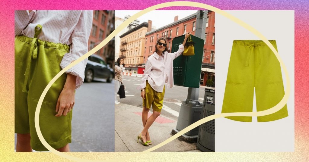 Box bermuda shorts as one of the Key Pieces for High Summer in the city