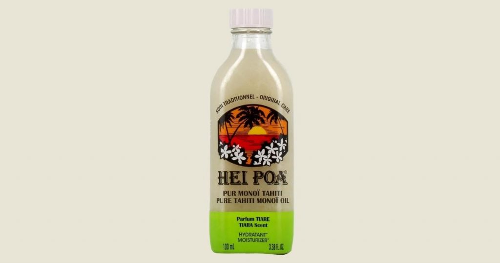 Hei Poa Pur Monoï Tahiti is one of the oldest and best body oils to buy at french pharmacies