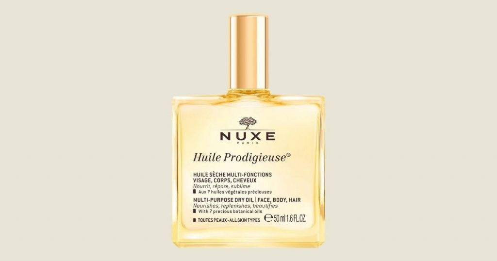Image of NUXE Huile Prodigieuse, one of the best seller body oils in the French pharmacies