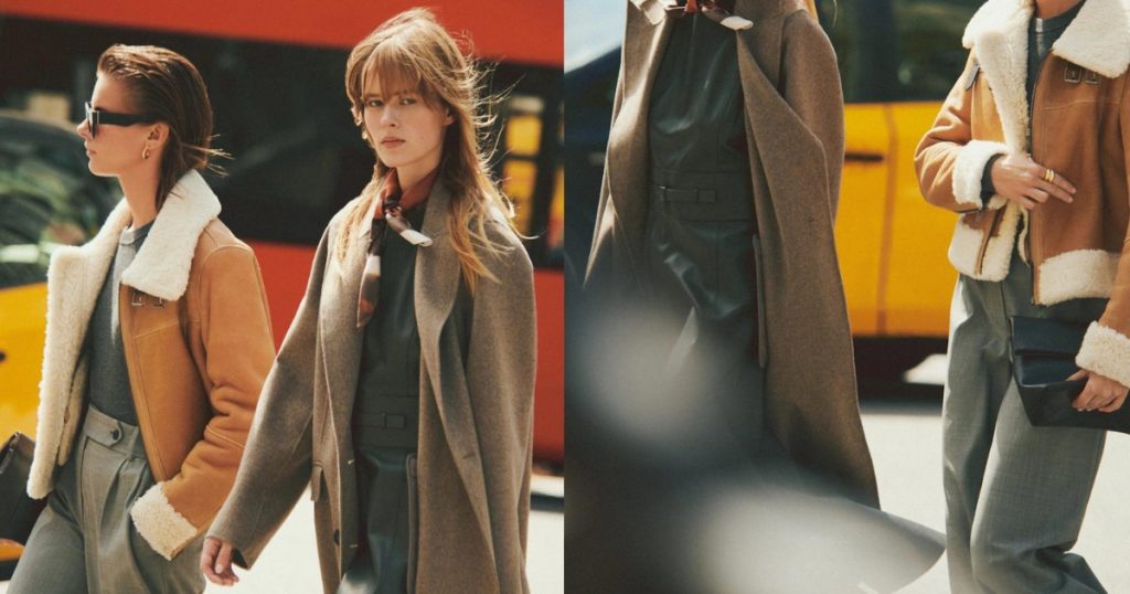 Collage showing looks from Massimo Dutti one of the brands from fast fashion getting pricey