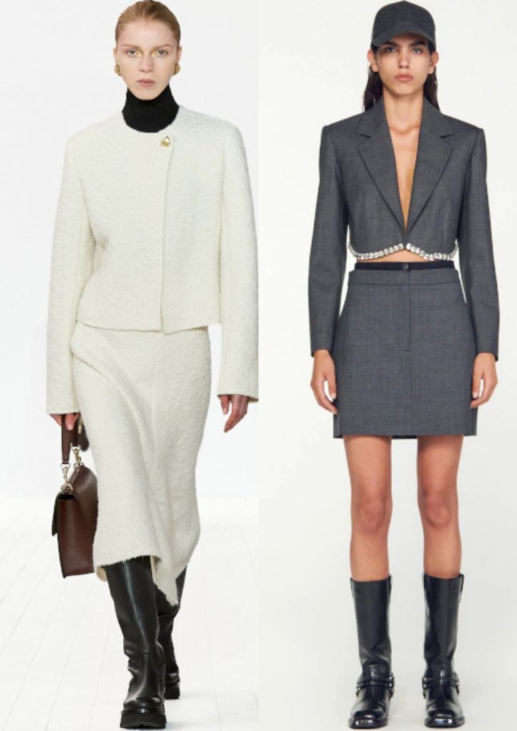 Styling Tricks for AW23-24 - skirt suit and boots