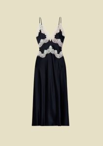 Dôen black dress with lace