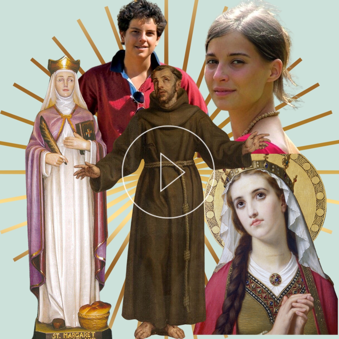 collage showing the most stylish saints in the catholic church from the past until today